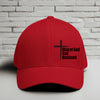 Man of God, Dad, Husband Embroidered Flexfit Hat - Black Embroidery