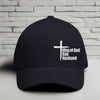 Man of God Dad Husband White Embroidery Flexfit Hat