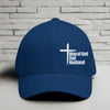 Man of God Dad Husband White Embroidery Flexfit Hat