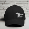 Man of God Dad Husband White Embroidery Flexfit Hat