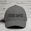 Jesus Saves Black Embroidery Flexfit Hat