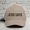 Jesus Saves Black Embroidery Flexfit Hat