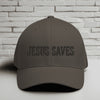 Jesus Saves Black Embroidery Flexfit Hat