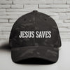Jesus Saves White Embroidery Flexfit Hat