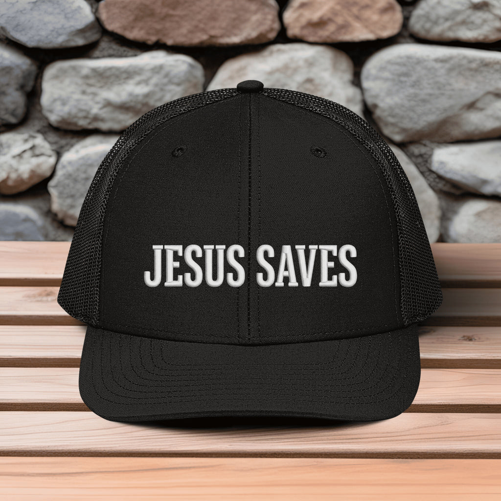 Jesus Saves Snapback Trucker Cap