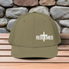 Redeemed With Cross Embroidered Richardson Snapback Trucker Hat