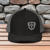 Shield Cross Embroidered Richardson Snapback Trucker Hat