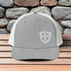Shield Cross Embroidered Richardson Snapback Trucker Hat