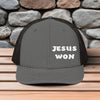 Jesus Won Embroidered Snapback Trucker Hat