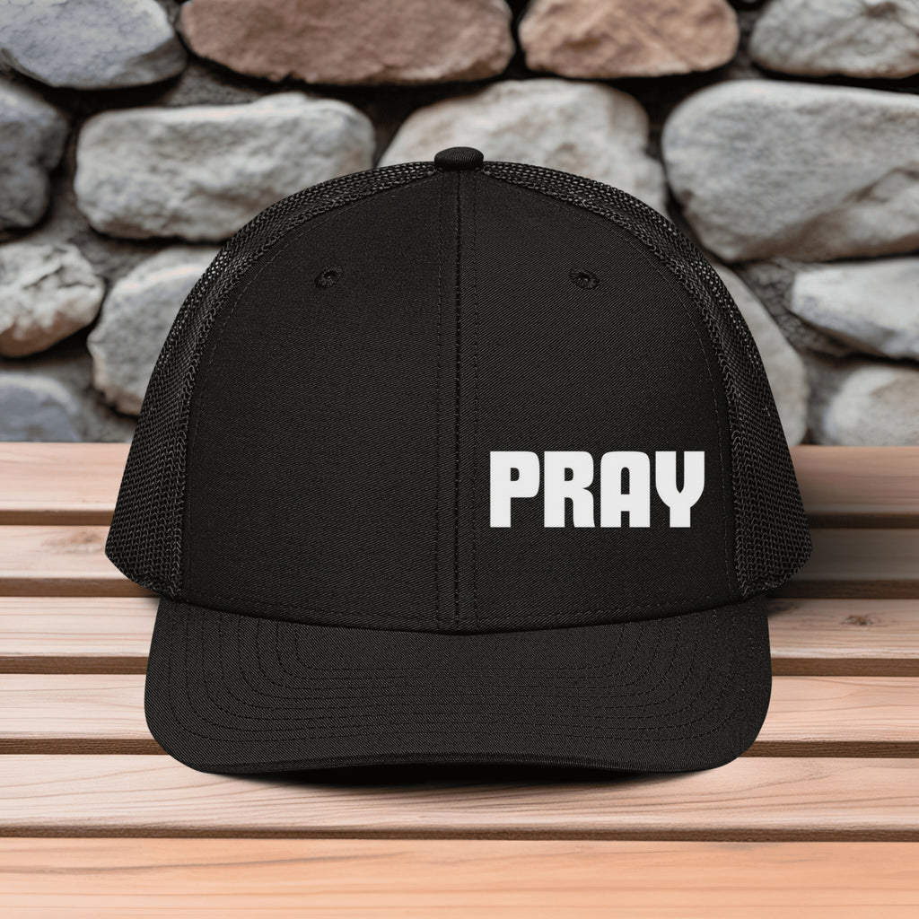 Pray Embroidered Snapback Trucker Hat