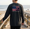 I Stand For The Flag Kneel For The Cross Comfort Colors Long Sleeve T Shirt