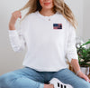 I Stand For The Flag Kneel For The Cross Comfort Colors Long Sleeve T Shirt