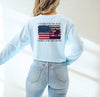 I Stand For The Flag Kneel For The Cross Comfort Colors Long Sleeve T Shirt