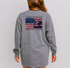 I Stand For The Flag Kneel For The Cross Comfort Colors Long Sleeve T Shirt