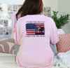 I Stand For The Flag Kneel For The Cross Comfort Colors Long Sleeve T Shirt