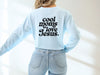 Cool Moms Love Jesus Comfort Colors Long Sleeve T Shirt