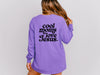 Cool Moms Love Jesus Comfort Colors Long Sleeve T Shirt