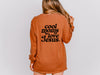 Cool Moms Love Jesus Comfort Colors Long Sleeve T Shirt