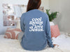Cool Moms Love Jesus Comfort Colors Long Sleeve T Shirt
