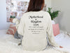 Motherhood Is Kingdom Work Comfort Colors Long Sleeve T Shirt, Christian Mom Shirt, Faith Based Mama Tee, Mother's Day Gift