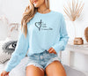 Wife Mother Woman Of Faith Comfort Colors Long Sleeve T Shirt