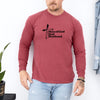 Man of God Dad Husband Comfort Colors Long Sleeve T-Shirt