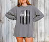 Flag With Cross Comfort Colors Long Sleeve T Shirt