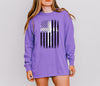 Flag With Cross Comfort Colors Long Sleeve T Shirt