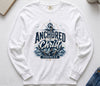 Anchored In Christ Hebrews 6 19 Comfort Colors Long Sleeve T Shirt
