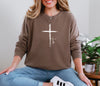 Cross With Faith Comfort Colors Long Sleeve T Shirt