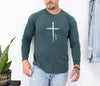 Cross With Faith Comfort Colors Long Sleeve T Shirt