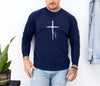 Cross With Faith Comfort Colors Long Sleeve T Shirt