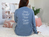 "God Says I Am" Comfort Colors Long Sleeve Tee