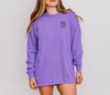 PRAY + Cross Relaxed Fit Comfort Colors Long Sleeve T-Shirt