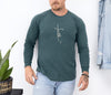Faith + Cross Comfort Colors Long Sleeve T Shirt