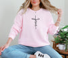 Jesus Cross Comfort Colors Long Sleeve T Shirt