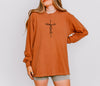 Jesus Cross Comfort Colors Long Sleeve T Shirt