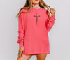 Jesus Cross Comfort Colors Long Sleeve T Shirt
