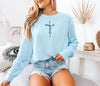 Jesus Cross Comfort Colors Long Sleeve T Shirt