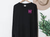 Faith Over Fear Pink/ White Comfort Colors Long Sleeve T-Shirt
