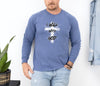 I Walk With God Comfort Colors Long Sleeve T Shirt
