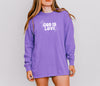 God is Love Comfort Colors Long Sleeve T-Shirt