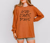 God Loves Dogs Comfort Colors Long Sleeve T-Shirt