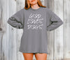 God Loves Dogs Comfort Colors Long Sleeve T-Shirt