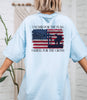 I Stand For The Flag, Kneel For The Cross Comfort Colors T-Shirt