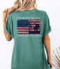 I Stand For The Flag, Kneel For The Cross Comfort Colors T-Shirt
