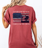 I Stand For The Flag, Kneel For The Cross Comfort Colors T-Shirt