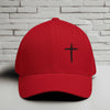 Black Cross Embroidered Flexfit Hat