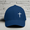 White Cross Embroidered Flexfit Hat