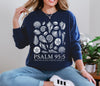 Seashells Psalm 95 5 Comfort Colors Long Sleeve T Shirt